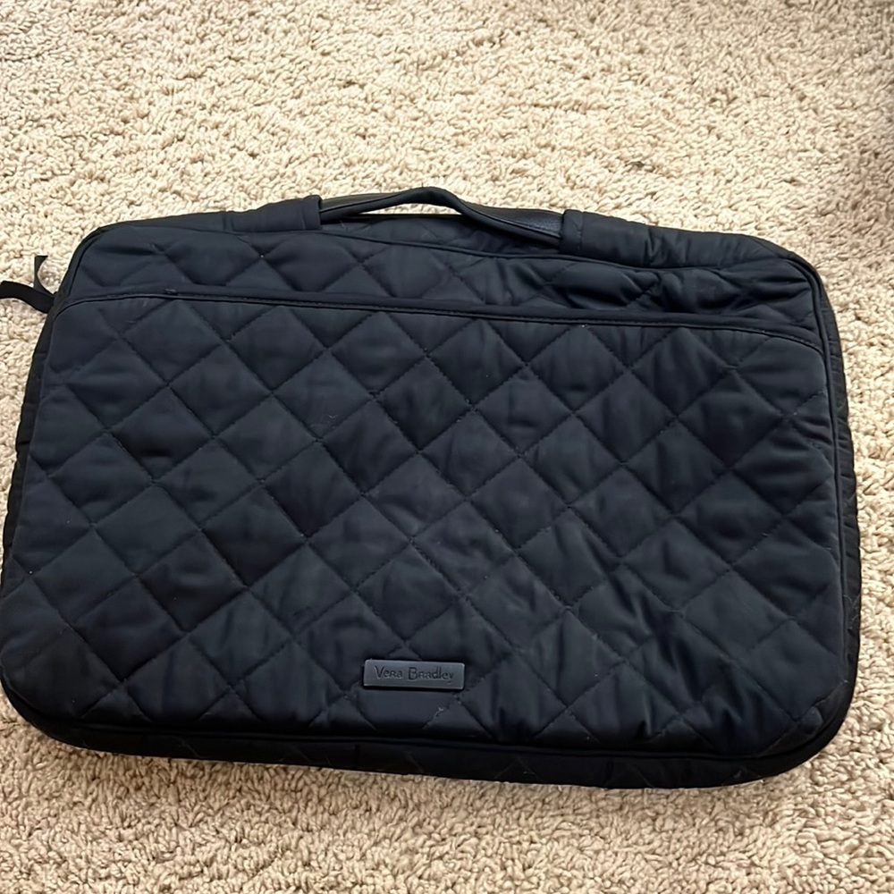 vera bradley black laptop case
